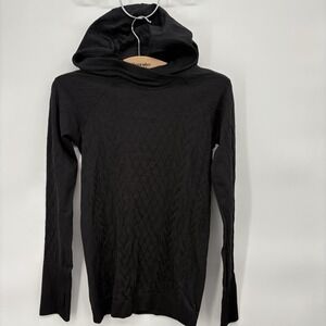 Lululemon‎ Rest Less Hoodie Pullover Long Sleeve Womans Size 4 Black Swiftly #5F